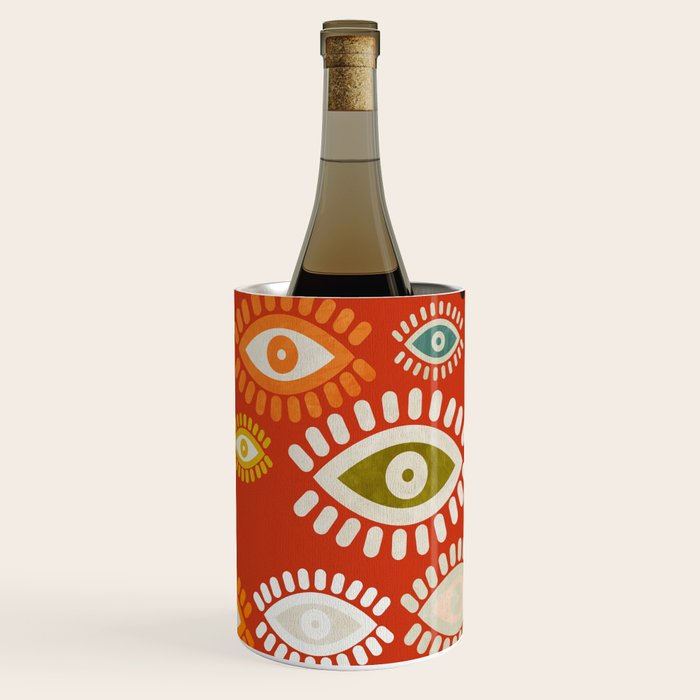 eyes pattern earthy fall Wine Chiller Gallery Image 2