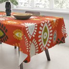 eyes pattern earthy fall Tablecloth Gallery Image 3