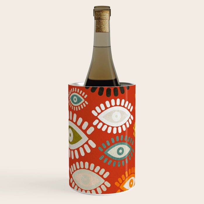 eyes pattern earthy fall Wine Chiller Gallery Image 1