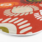 eyes pattern earthy fall Bath Mat Gallery Image 3