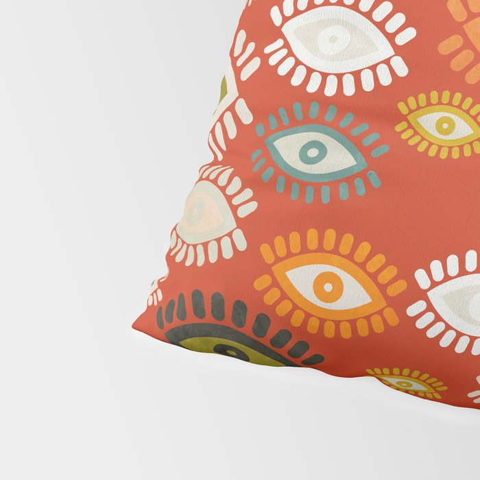 eyes pattern earthy fall Pillow Sham Gallery Image 4