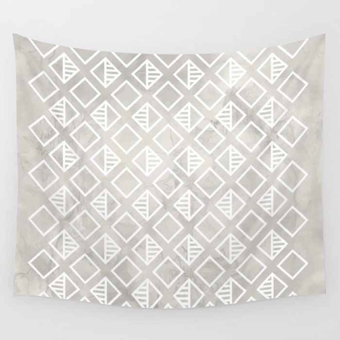 Marble with rhombus Wall Tapestry Gallery Image 4