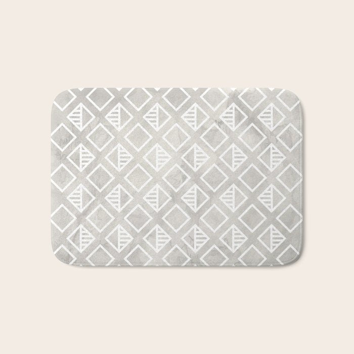 Marble with rhombus Bath Mat Gallery Image 1