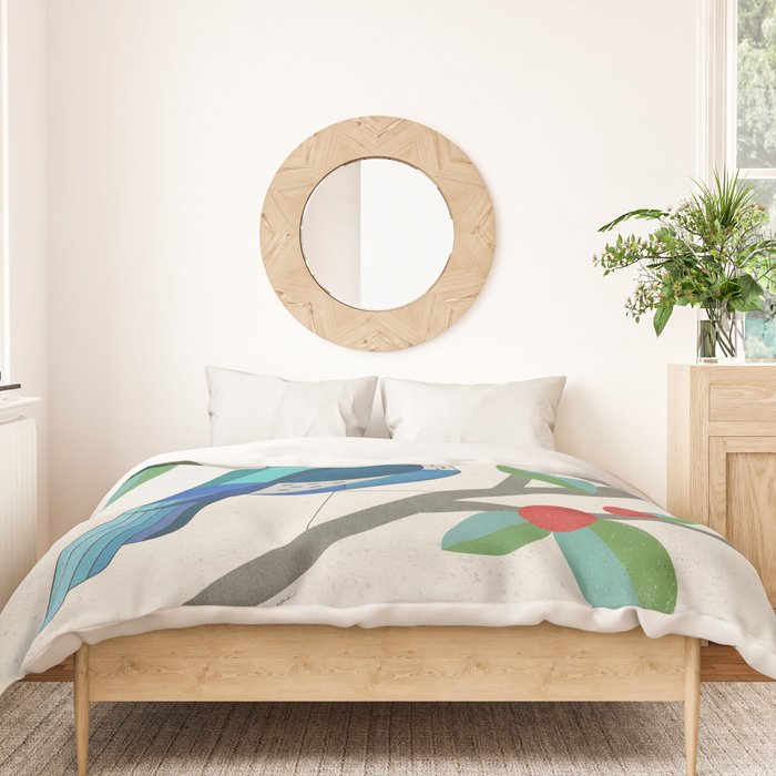 Blue Bird Duvet Cover Gallery Image 3