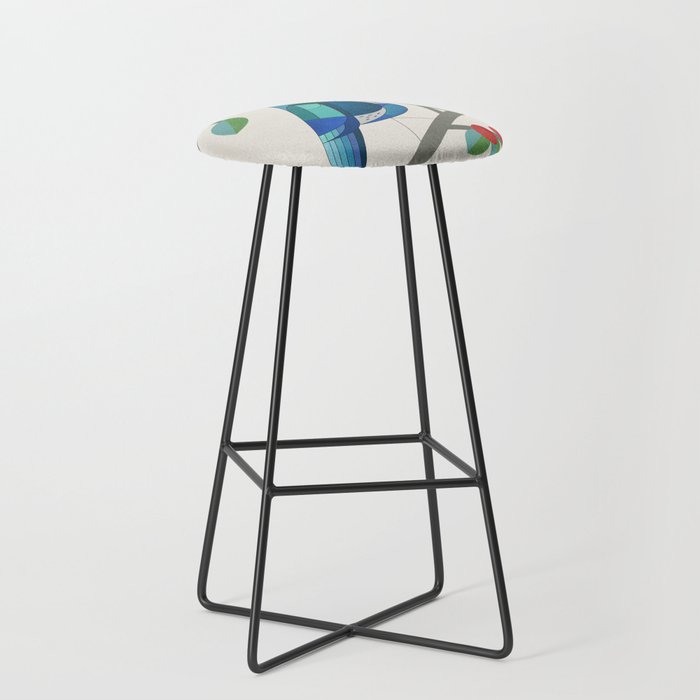 Blue Bird Stool Gallery Image 1