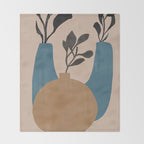 Minimal Vases No.2 Throw Blanket Gallery Image 2