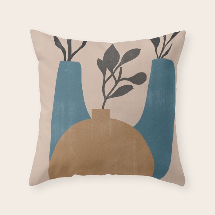 Minimal Vases No.2 Throw Pillow Gallery Image 6