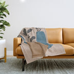 Minimal Vases No.2 Throw Blanket Gallery Image 1