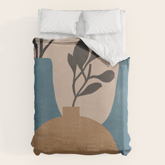 Minimal Vases No.2 Duvet Cover Gallery Image 1