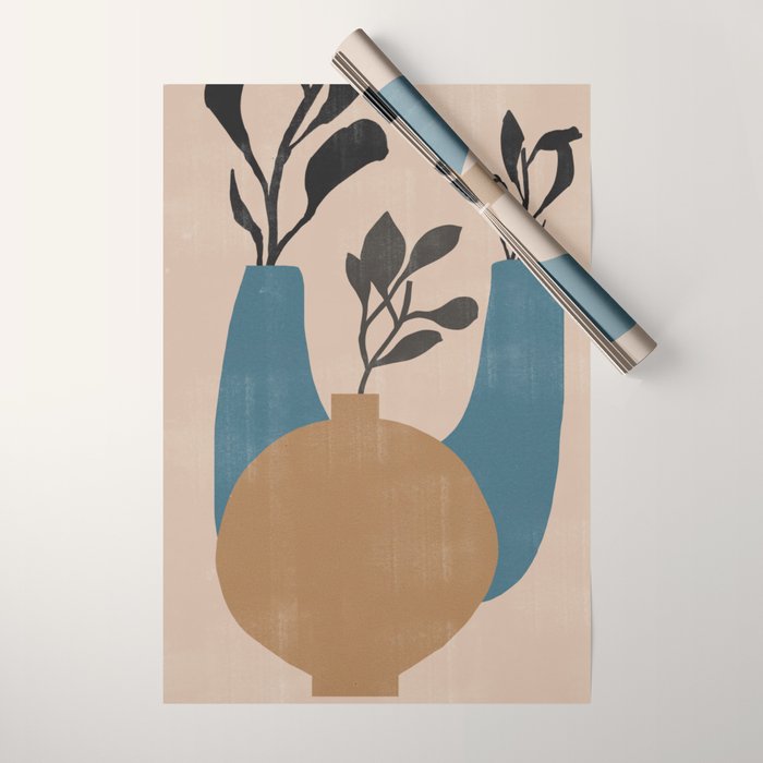 Minimal Vases No.2 Wrapping Paper Gallery Image 1