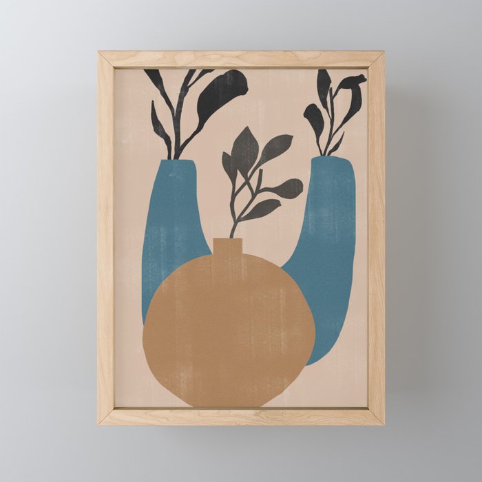 Minimal Vases No.2 Mini Art Print Gallery Image 1