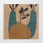 Minimal Vases No.2 Wood Wall Art Gallery Image 1