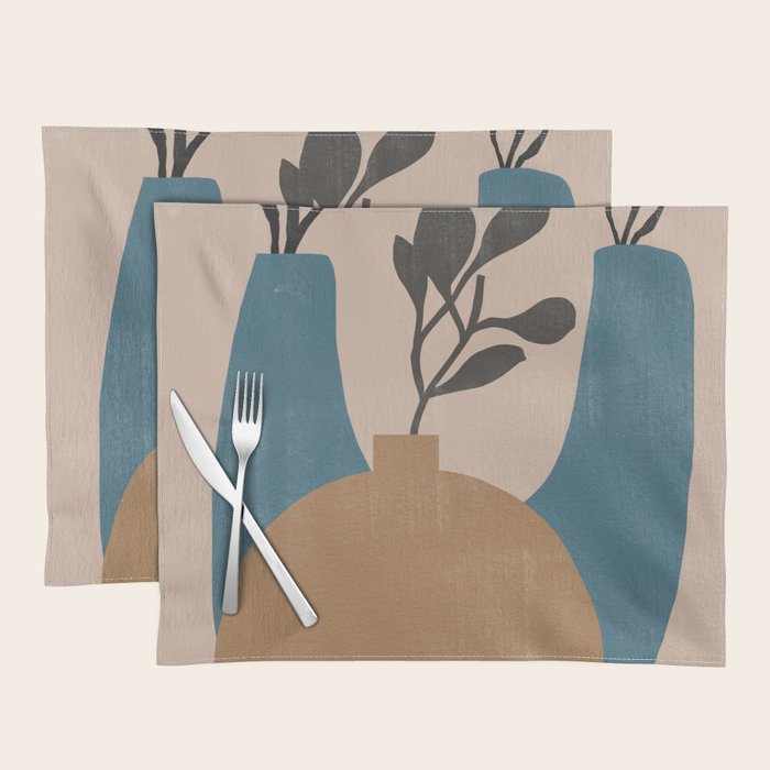 Minimal Vases No.2 Placemat Gallery Image 1