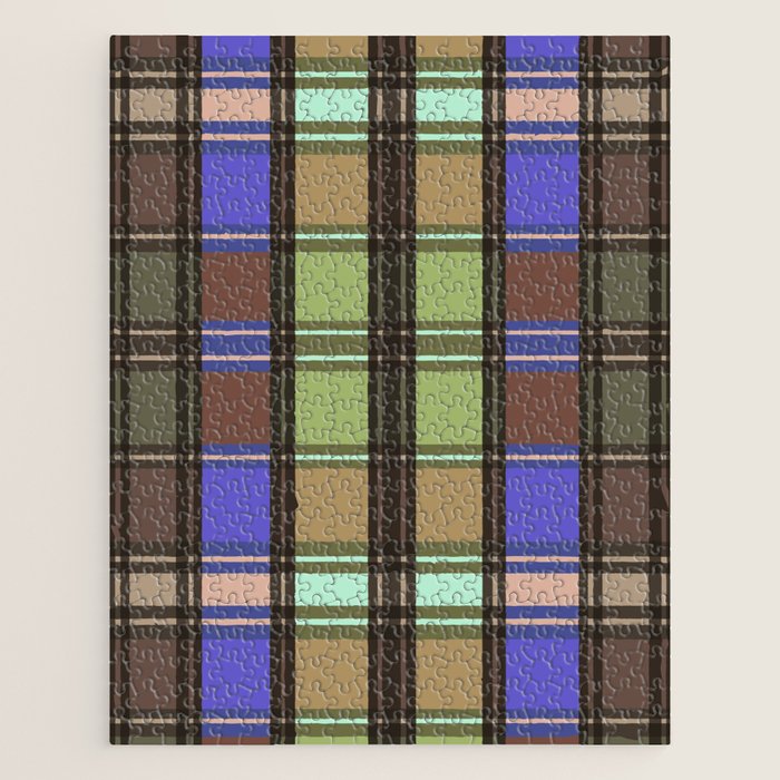 Fusion Colorful Toned Grids Jigsaw Puzzle Gallery Image 1