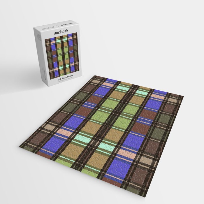 Fusion Colorful Toned Grids Jigsaw Puzzle Gallery Image 2