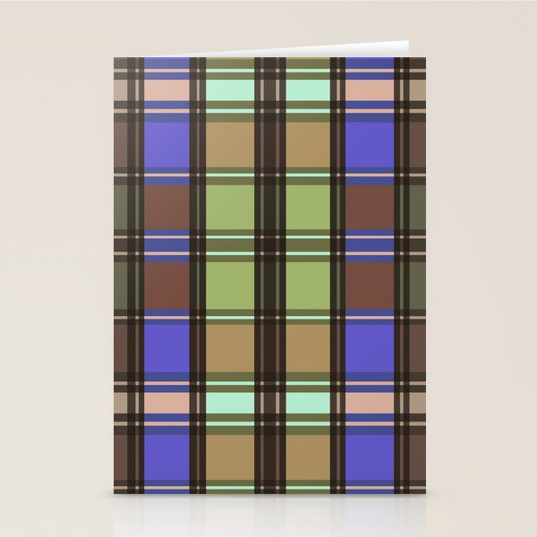 Fusion Colorful Toned Grids Stationery Card Gallery Image 2