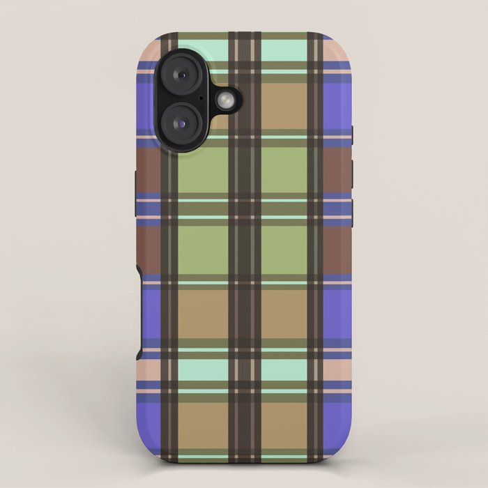 Fusion Colorful Toned Grids iPhone Case Gallery Image 1