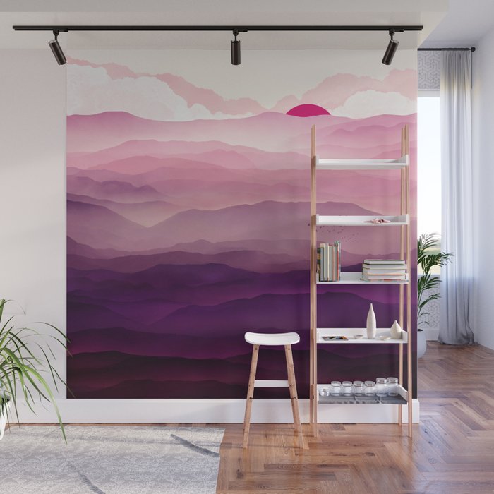 Ultra Violet Day Wall Mural Gallery Image 1