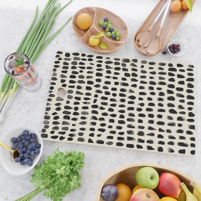 Dots (Beige) Cutting Board Gallery Image 2