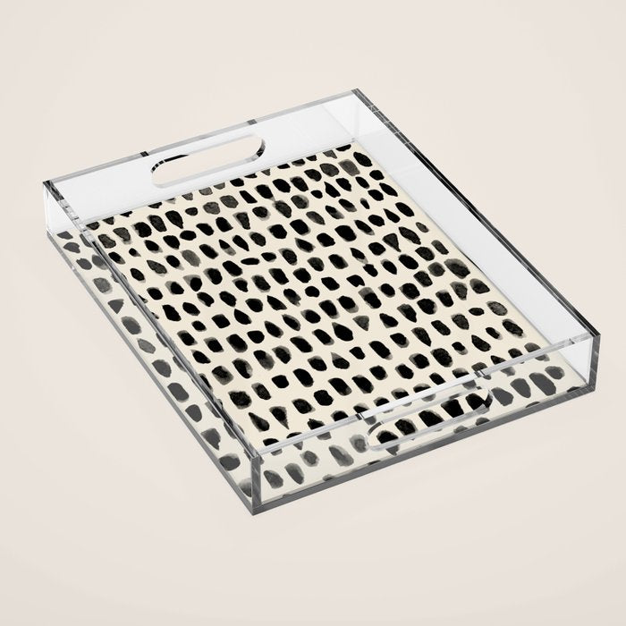 Dots (Beige) Acrylic Tray Gallery Image 1