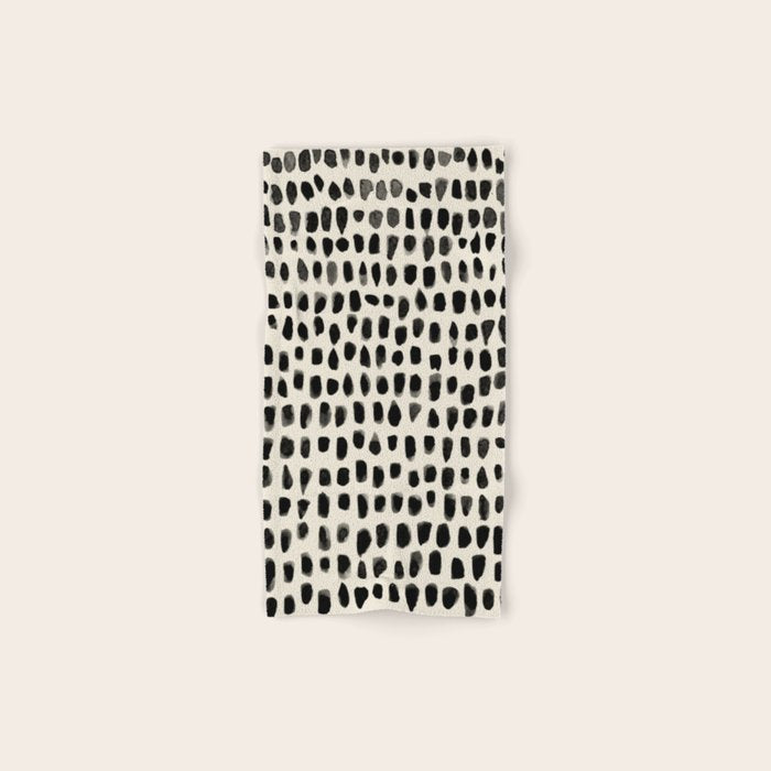 Dots (Beige) Bath Towel Gallery Image 1