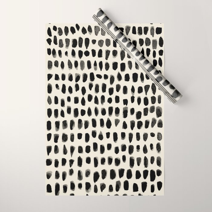 Dots (Beige) Wrapping Paper Gallery Image 1