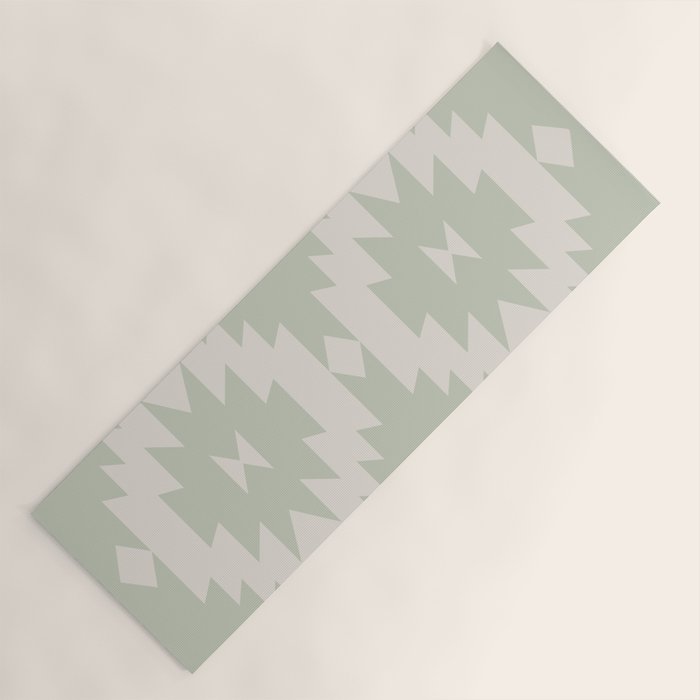 Southwestern Minimalism - Neutral Sage Green Yoga Mat Gallery Image 1