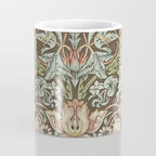 William Morris Vintage Strawberry Thief Chocolate Brown Slate Coffee Mug Gallery Image 4