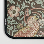 William Morris Vintage Strawberry Thief Chocolate Brown Slate Laptop Sleeve Gallery Image 3