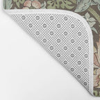 William Morris Vintage Strawberry Thief Chocolate Brown Slate Bath Mat Gallery Image 2