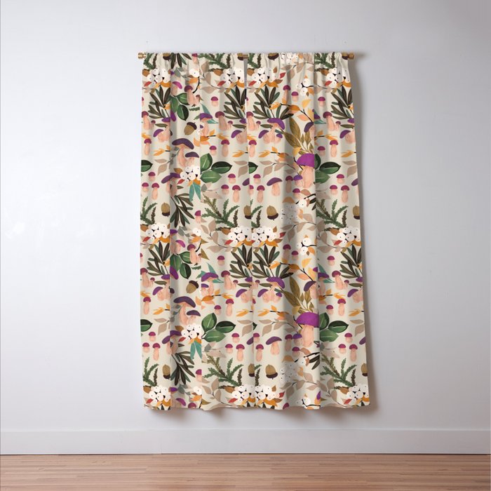Magic mushroom forest H Window Curtain Gallery Image 3