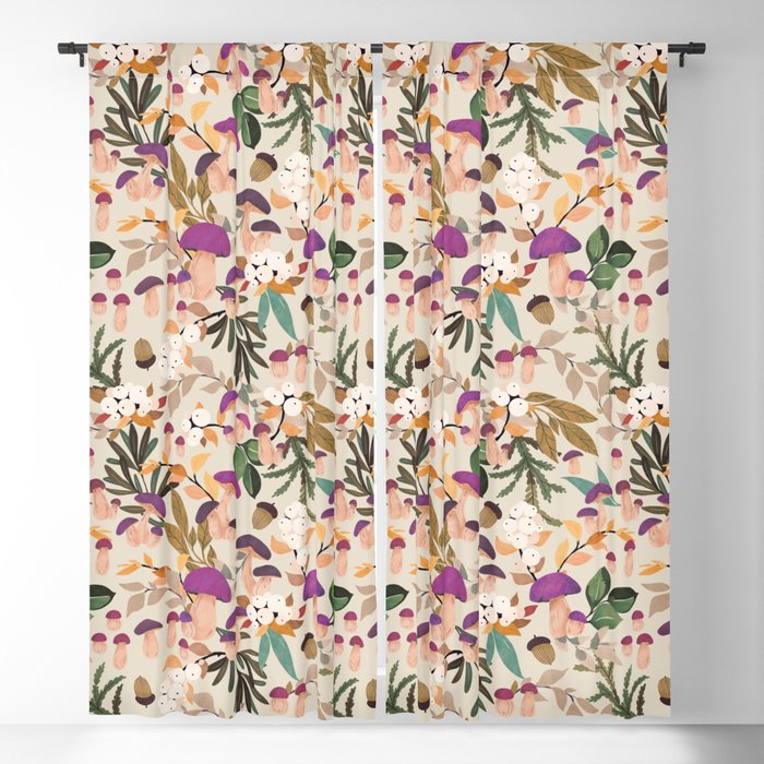 Magic mushroom forest H Window Curtain Gallery Image 5