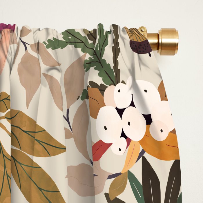 Magic mushroom forest H Window Curtain Gallery Image 2