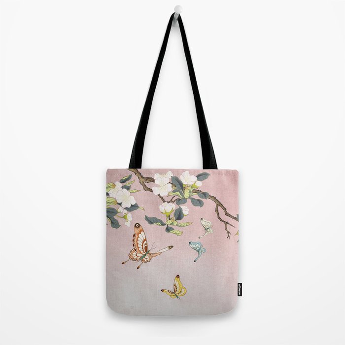 Butterflies and pear blossoms Tote Bag Gallery Image 2