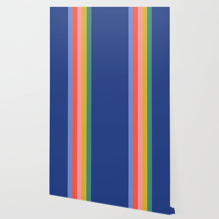 Retro Stripes - blue Wallpaper Gallery Image 2