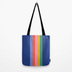 Retro Stripes - blue Tote Bag Gallery Image 2