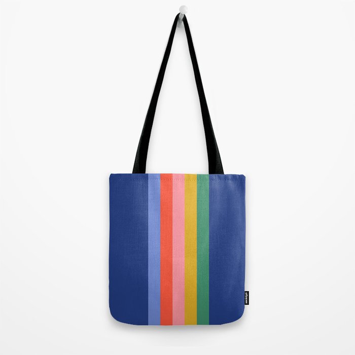 Retro Stripes - blue Tote Bag Gallery Image 2