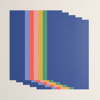 Retro Stripes - blue Wrapping Paper Gallery Image 3
