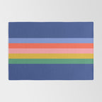 Retro Stripes - blue Rug Gallery Image 2