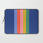 Retro Stripes - blue Laptop Sleeve Gallery Image 1