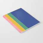 Retro Stripes - blue Notebook Gallery Image 2