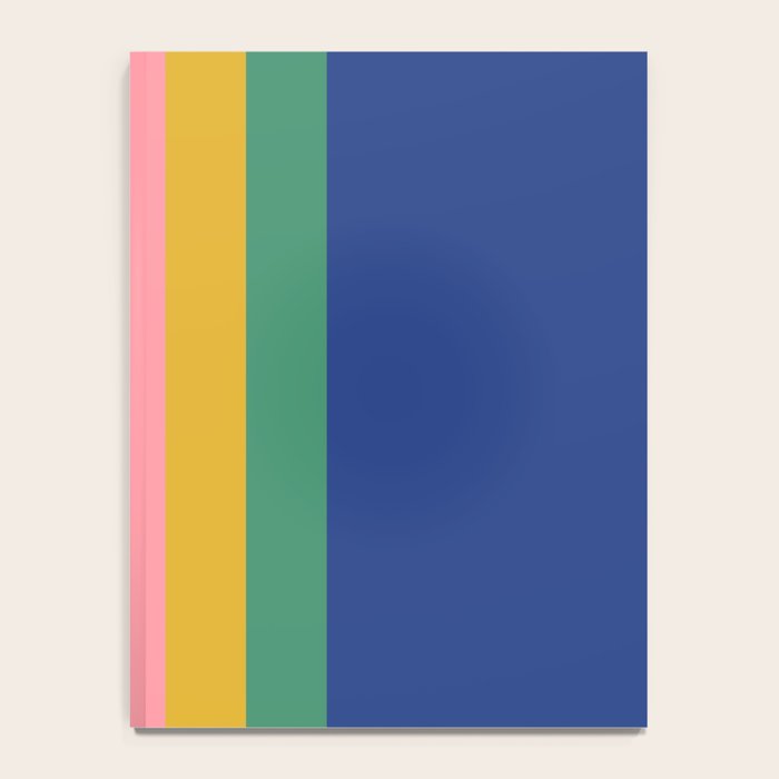 Retro Stripes - blue Notebook Gallery Image 4