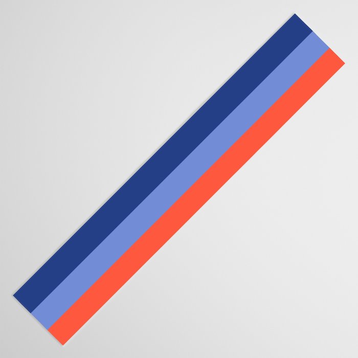 Retro Stripes - blue Table Runner Gallery Image 3
