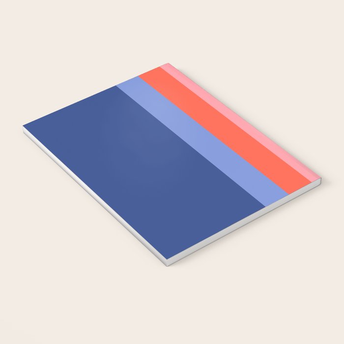 Retro Stripes - blue Notebook Gallery Image 3