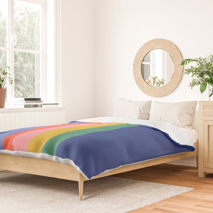 Retro Stripes - blue Duvet Cover Gallery Image 2