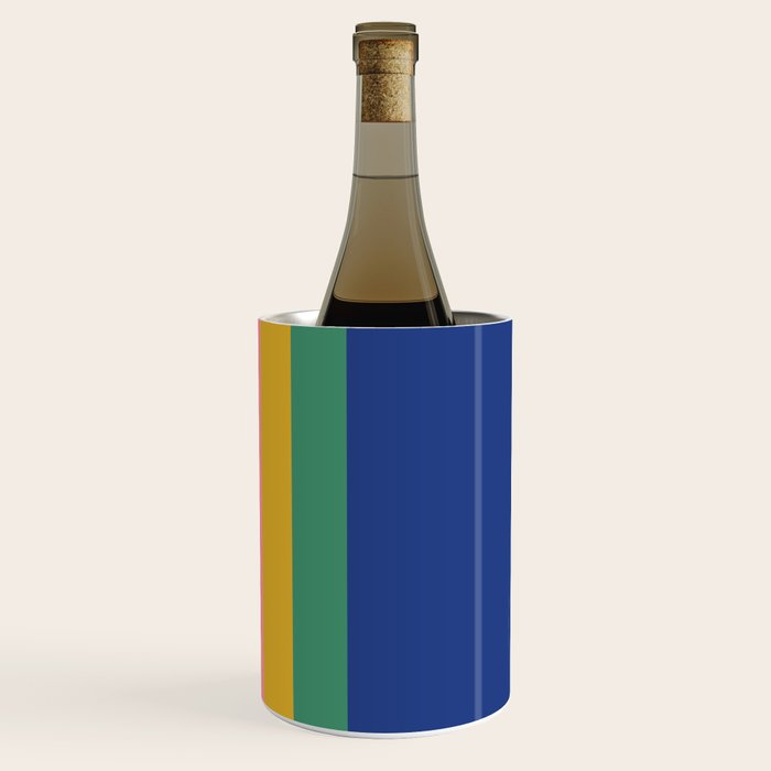 Retro Stripes - blue Wine Chiller Gallery Image 3