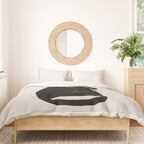 Cat and Plant 14: Monster-a Duvet Cover Gallery Image 3