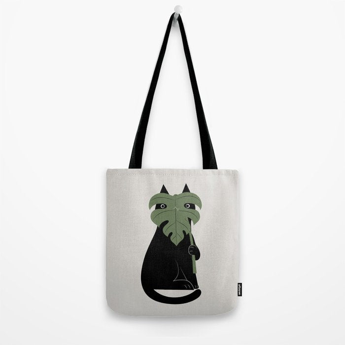 Cat and Plant 14: Monster-a Tote Bag Gallery Image 2