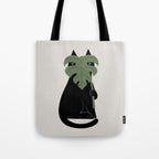 Cat and Plant 14: Monster-a Tote Bag Gallery Image 1