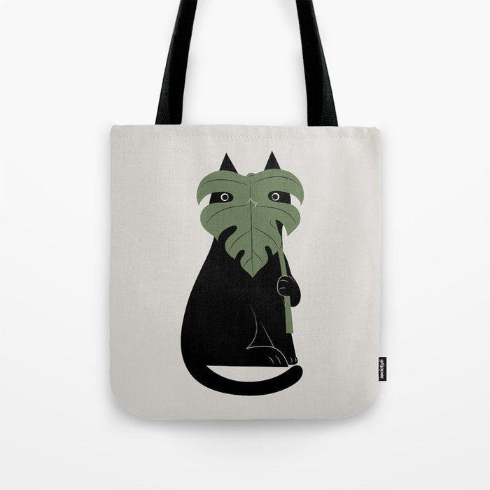 Cat and Plant 14: Monster-a Tote Bag Gallery Image 1